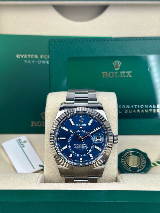 Rolex Sky-Dweller Blue Oyster Ref. 336934 New full set